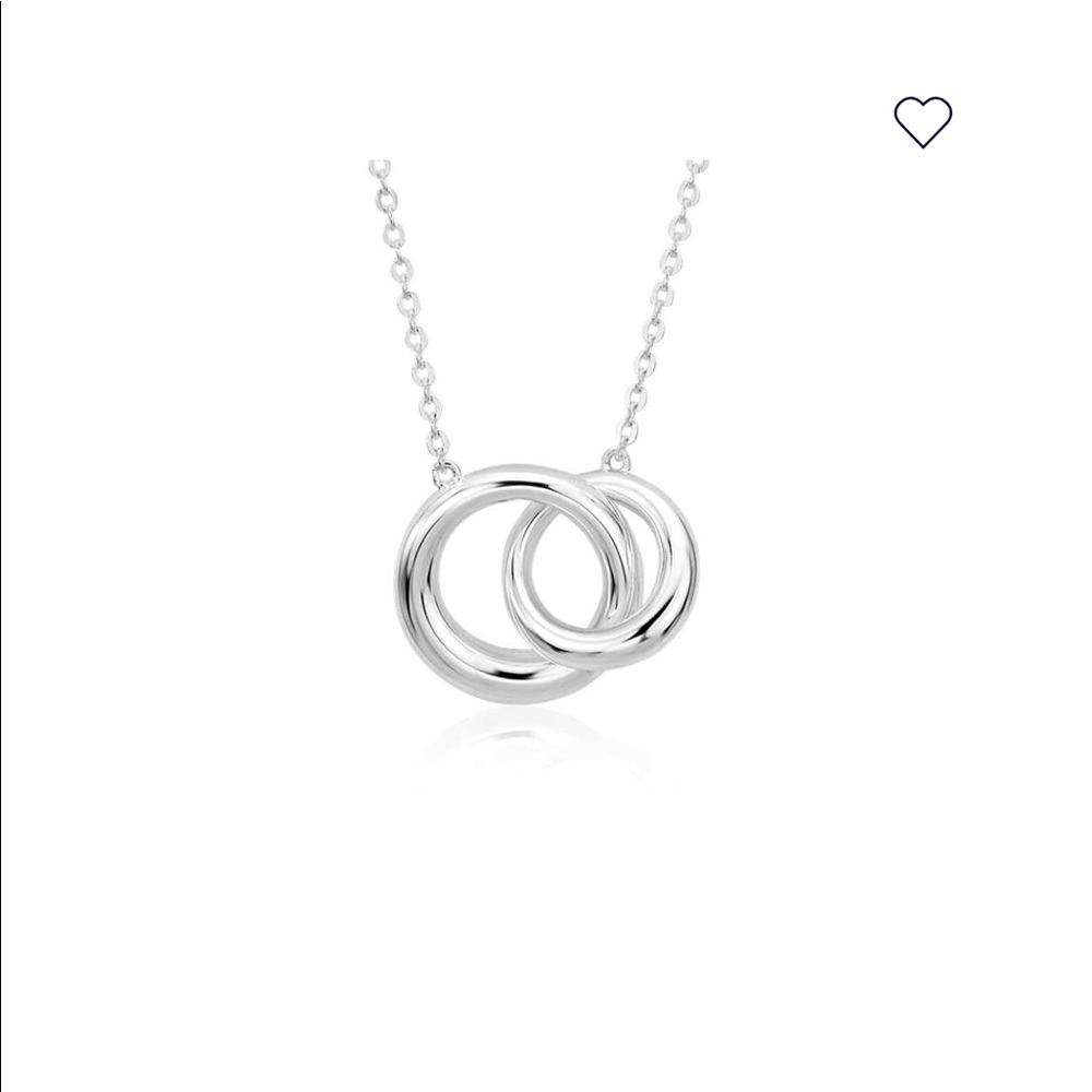 NIB Blue Nile Infinity Ring Necklace